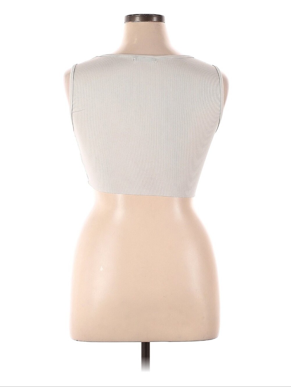 White Motor Sport Graphic Crop Tank Top - Picture 2 of 4